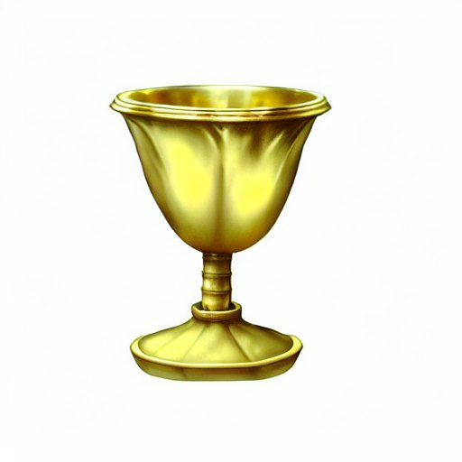 ((golden goblet)), item, object, rpg item, dnd style, ancient, realistic, white background, clear background, by Ted Nasmith