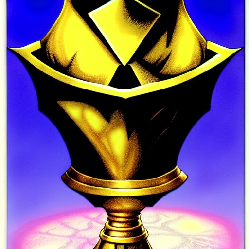 ((golden goblet)), item, object, shiny, rpg item, dnd style, realistic, ink, bloom, white background, clear background, by Ted Nasmith