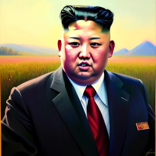 close up portrait of ((Kim Jong-Un)), reeds, (backlighting), realistic, masterpiece, highest quality, lens flare, shade, bloom, [[chromatic aberration]], by Jeremy Lipking, by Antonio J. Manzanedo, digital painting