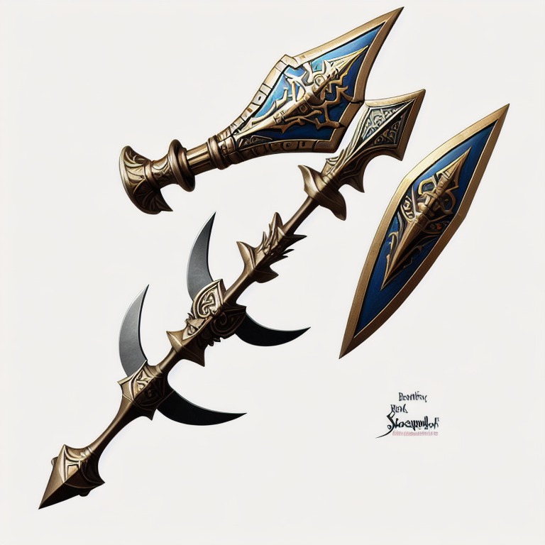 a battle axe, dnd style, rpg item, highly detailed, ornaments